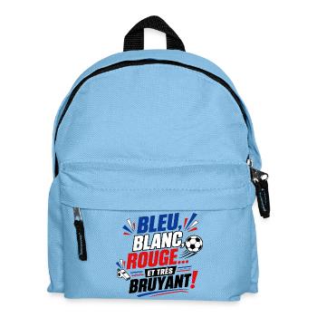 Bleu Blanc Rouge et Très Bruyant - Foot - Sac à dos Enfant - bleu clair - Devant