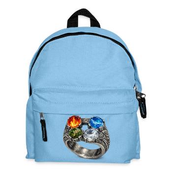 Anneau des quatre éléments avec des pierres précieuses - Sac à dos Enfant - bleu clair - Devant