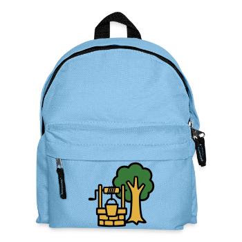 Draw Fountain Village Logo - Sac à dos Enfant - bleu clair - Devant