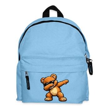 Dabbing Teddy - Kinder Rucksack - Hellblau - Vorne