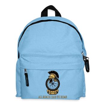 Alle Wege führen nach Rom Radsport-T-Shirt - Kinder Rucksack - Hellblau - Vorne