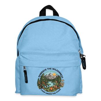 Camp Under The Stars Bikepacking Adventure Tee - Kids' Backpack - light blue - Front