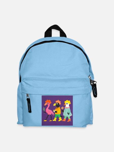 Vaakku und seine Freunde - Kinder Rucksack - Hellblau