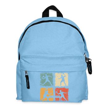 Retro Tischtennis Ping-Pong Spieler Für Profis - Kinder Rucksack - Hellblau - Vorne