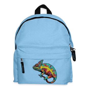 Bunt Chamäleon Muster - Kinder Rucksack - Hellblau - Vorne
