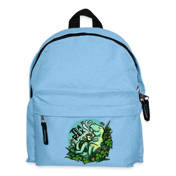 Tea Rex - Türkis -  (NO AI / Ohne KI) - Kinder Rucksack - Hellblau - Vorne