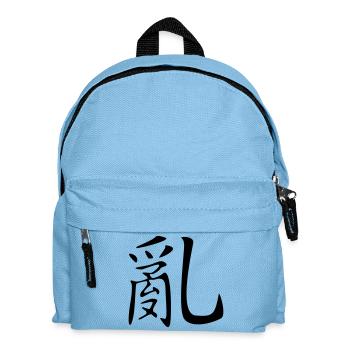 Chaos-Kanji - Kinder Rucksack - Hellblau - Vorne