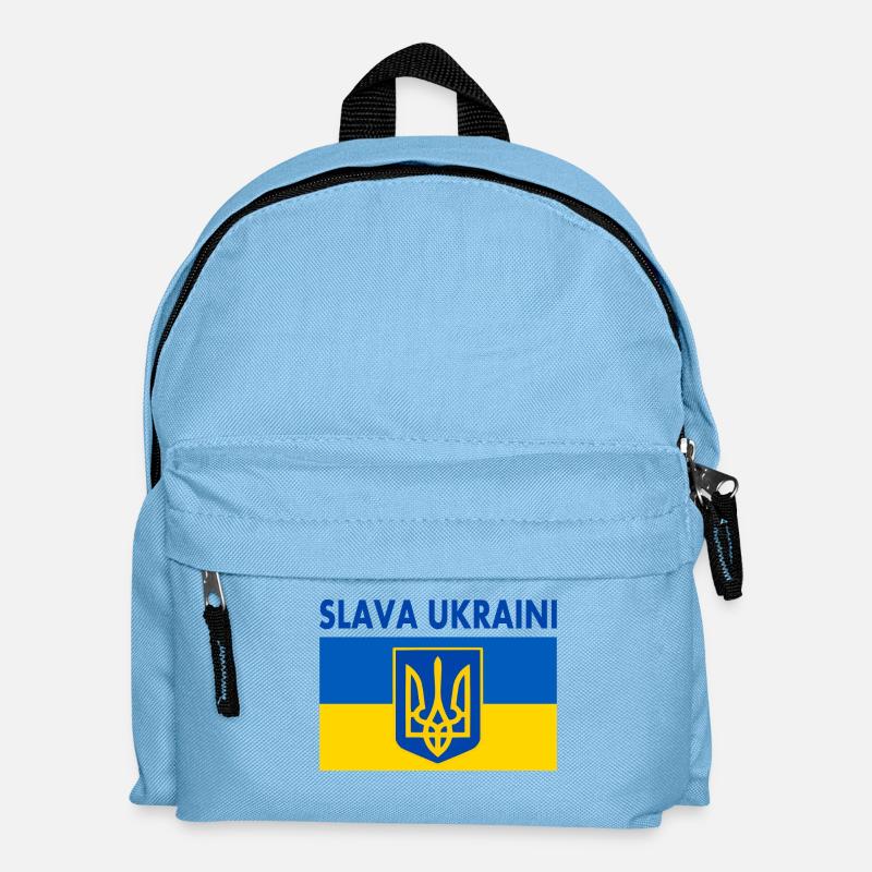 Slava ukraini - Kinder Rucksack - Hellblau
