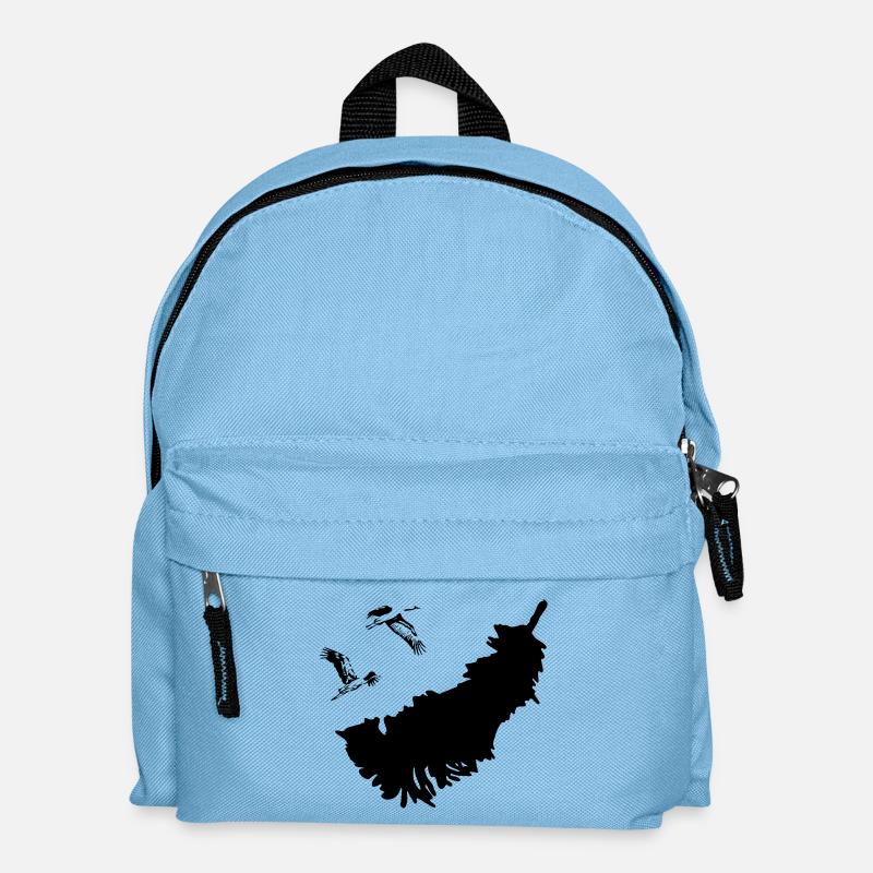 Kraniche - Kinder Rucksack - Hellblau