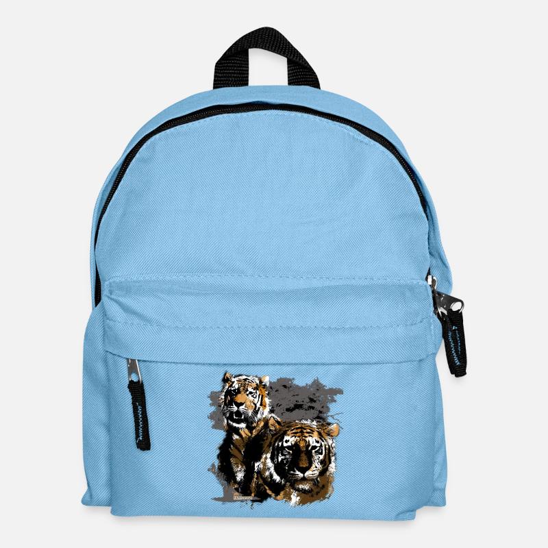 tiger - Kinder Rucksack - Hellblau