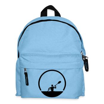 Kanu Emblem - Kinder Rucksack - Hellblau - Vorne