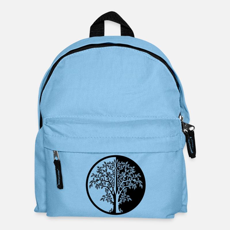 015 - baum - Kinder Rucksack - Hellblau