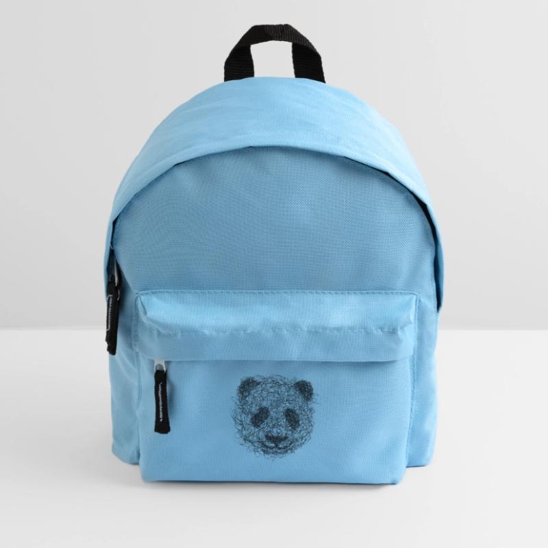 Panda Drawing Scribble - Panda scribble art Kids' Backpack