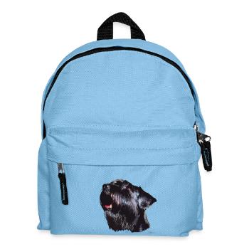 Schnauzer Portrait - Kids' Backpack - light blue - Front