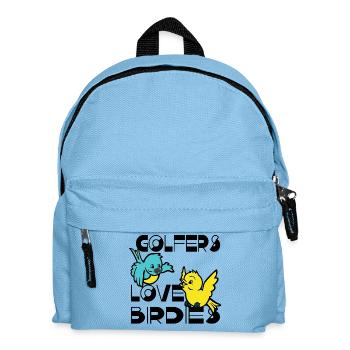 GOLFERS LOVE BIRDIES Birds Sports Golf Par club - Kids' Backpack - light blue - Front