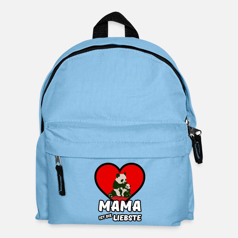 Mama ist die Liebste - Mutter, Muttertag, Geschenk - Kinder Rucksack - Hellblau