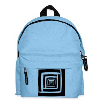 Carrés géométrie abstraite idée cadeau - Sac à dos Enfant - bleu clair - Devant