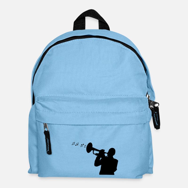 Jazz-Musik - Kinder Rucksack - Hellblau