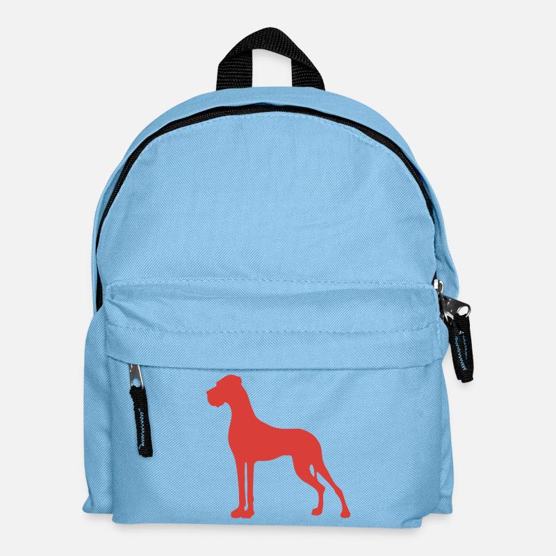 Deutsche Dogge - Kinder Rucksack - Hellblau