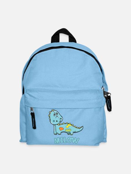 Dinosaurier lustig Kind Milow Geschenk Geburtstag - Kinder Rucksack - Hellblau