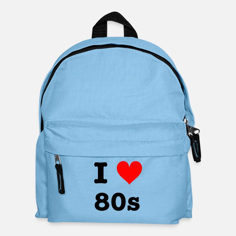 I love 80s - Kinder Rucksack - Hellblau