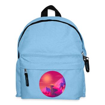 Path in the mountains sunset - Kids' Backpack - light blue - Front