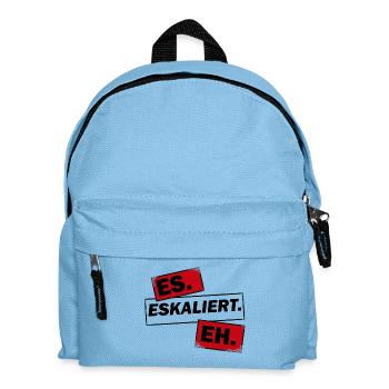 Eskalation - Kinder Rucksack - Hellblau - Vorne