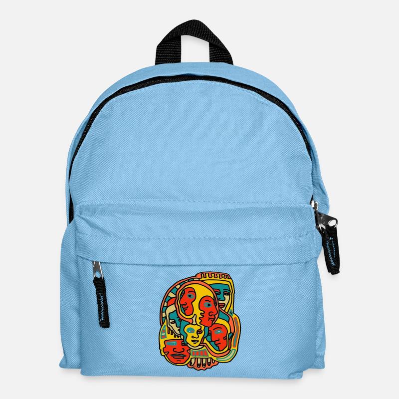 Faces - Sac à dos Enfant - bleu clair