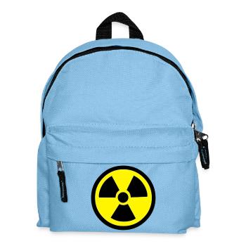 Radiation Warning - Kids' Backpack - light blue - Front