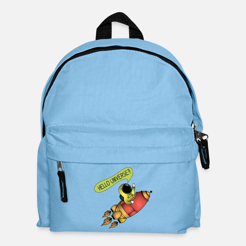 Rakete (Hello Universe) - Kinder Rucksack - Hellblau