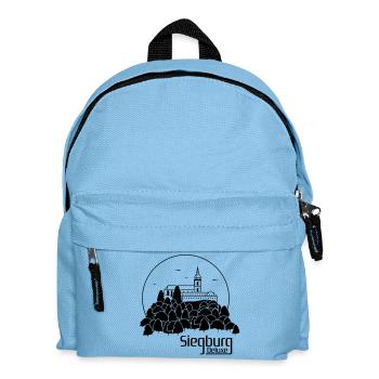 Siegburg Deluxe Motiv - Kinder Rucksack - Hellblau - Vorne
