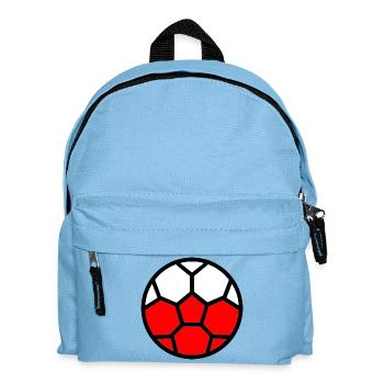  Drapeau Pologne Coupe du monde - Sac à dos Enfant - bleu clair - Devant