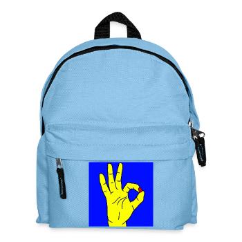 ok bleu - Sac à dos Enfant - bleu clair - Devant