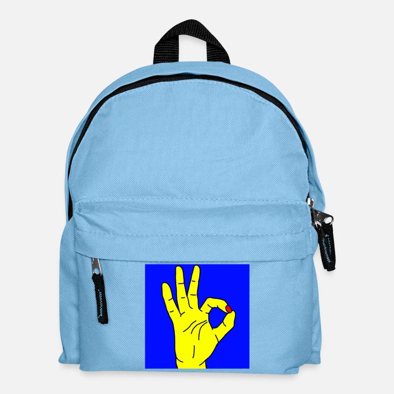 okay blue - Kids' Backpack - light blue
