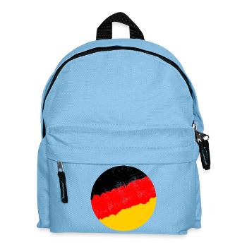 Deutschlandflagge - Kinder Rucksack - Hellblau - Vorne