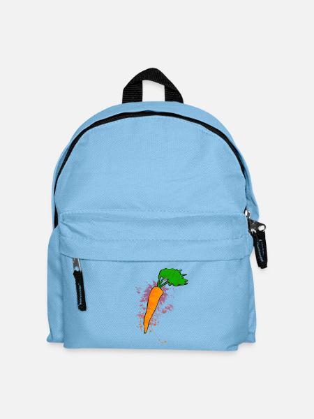 Möhren Farbexplosion - Kinder Rucksack - Hellblau