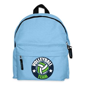 Équipe de l'emblème de l'équipe de volleyball - Sac à dos Enfant - bleu clair - Devant