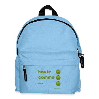 high as 3 apples - Kids' Backpack - light blue - Front