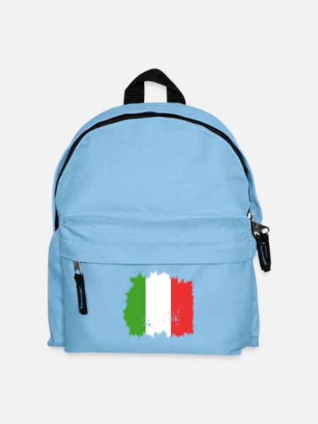 Italy Flag - Kids' Backpack - light blue