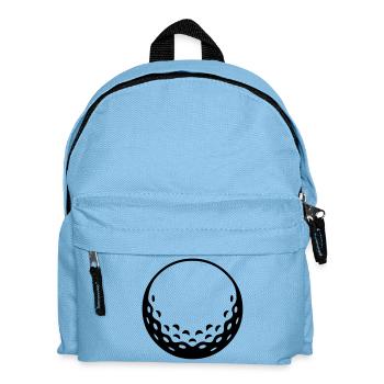 Golfball - einfärbbar - Kinder Rucksack - Hellblau - Vorne