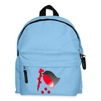 vogel - Kinder Rucksack - Hellblau - Vorne