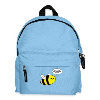Dicke Biene Bienchen Geschenk - Kinder Rucksack - Hellblau - Vorne