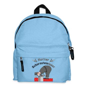 Schornsteinfeger Glücksbringer - Kinder Rucksack - Hellblau - Vorne