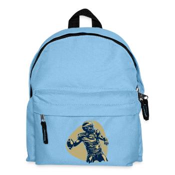 Quarterback Hero American Football Champion Retro - Kids' Backpack - light blue - Front