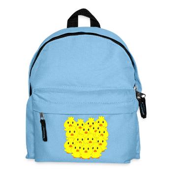 Poussins, Pâques, animaux pour enfants, poussins doux - Sac à dos Enfant - bleu clair - Devant