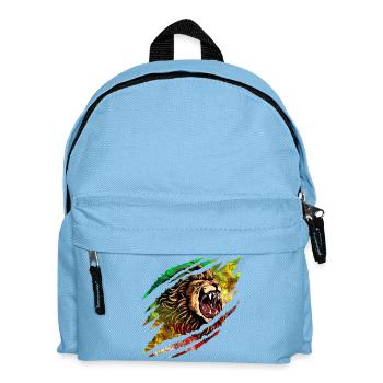 Löwensturm Farbexplosion - Kinder Rucksack - Hellblau - Vorne