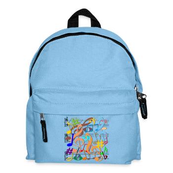 Notes de musique - Sac à dos Enfant - bleu clair - Devant