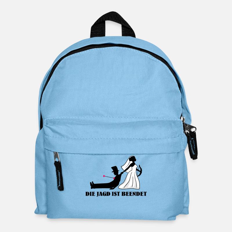Cooler Spruch Junggesellinnenabschied Hochzeit - Kinder Rucksack - Hellblau