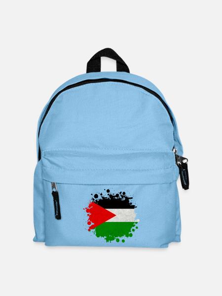 Palästina Klecks / Flagge Geschenk Islamabad - Kinder Rucksack - Hellblau