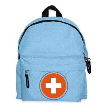 swisscross Swiss Cross white red - Kids' Backpack - light blue - Front